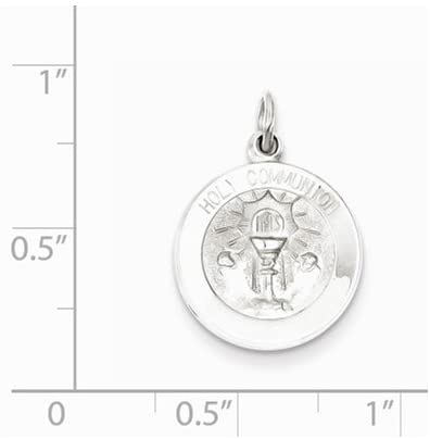 Sterling Silver Holy Communion Medal (20X15MM)