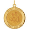 14k Yellow Gold Round St. Joseph Medal (22 MM)