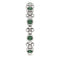 Chatham Created Alexandrite Beaded Ring, Rhodium-Plated 14k White Gold