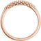 Cluster Beaded Comfort-Fit Ring, 14k Rose Gold