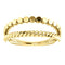 Rope Trim and Flat Granulated Bead Twin Stacking Ring, 14k Yellow Gold, Size 7