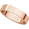 10k Rose Gold 4mm Slim-Profile Flat Band