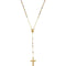 14k Yellow Gold Rosary Beads Necklace with 14k Trigold Beads