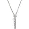 Diamond Initial 'V' Rhodium Plate 14K White Gold (1/8 Cttw, GH Color, I1 Clarity), 16.25"