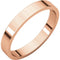 10k Rose Gold 3mm Slim-Profile Flat Band