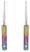 Radiance Collection Gray and Rainbow Anodized White Sapphire Earrings