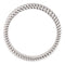 Grooved Rope Pattern 5.25mm Comfort-Fit Band, Rhodium-Plated 14k White Gold