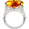 Sterling Silver Filigree Golden Citrine Ring, Size 7