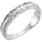 Scrollwork Stackable Ring, Rhodium-Plated 14k White Gold, Size 7