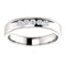 Men's 5-Stone Diamond Wedding Band, Rhodium-Plated 14k White Gold (.25 Ctw, Color G-H, SI2-SI3 Clarity) Size 10