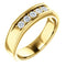 Men's Diamond Beaded Ring, 14k Yellow Gold (.33 Ctw, Color G-H, SI2-SI3) Size 11.25