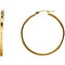 Tube Hoop Earrings, 14k Yellow Gold (34mm)