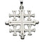 Jerusalem Cross 14k White Gold Pendant