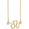 Snake Necklace, 14k Yellow Gold, 18"