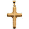 Diamond Welsh Cross 14k Yellow Gold Pendant