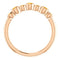 Citrine 7-Stone 3.25mm Ring, 14k Rose Gold, Size 7