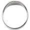 Platinum Men's Closed Back Brushed Signet Semi-Polished Ring (13.25x10.75 mm) Size 11