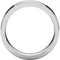 14k White Gold Slim-Profile Flat 5mm Band, Size 10.5