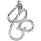 Freeform Pendant, Rhodium-Plated 14k White Gold