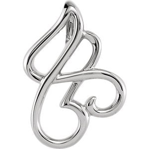 Platinum Freeform Pendant