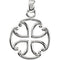 Maltese Cross Sterling Silver Pendant