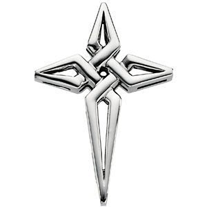 Contemporary Evangelists Cross Sterling Silver Pendant