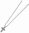 Edward Mirell Satin Titanium Casted Cross Pendant Necklace, 20"