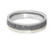 Gibeon Meteorite, 14k White Gold Stripe 5.5mm Titanium Comfort-Fit Ring