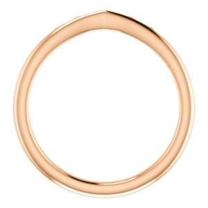 Petite Marquise-Shaped Crown Ring, 14k Rose Gold, Size 5.5