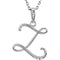 5-Stone Diamond Letter 'Z' Initial Sterling Silver Pendant Necklace, 18" (.03 Cttw, GH, I2)