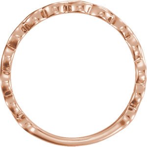 Infinity-Inspired Stackable Ring, 14k Rose Gold