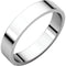 10k White Gold 4mm Slim-Profile Flat Band