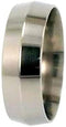 Knife Edge 8mm Comfort Fit Titanium Wedding Band, Size 15