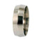 Knife Edge 8mm Comfort Fit Titanium Wedding Band, Size 10