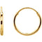 Petite Endless Hoop Earrings, 14k Yellow Gold (10mm)