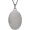 Sterling Silver St. Jude Thaddeus Oval Medal Necklace, 24" (25.5x17.75MM)