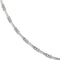 Men's Rhodium-Plated 14k White Gold Polished and Brushed Link Bracelet, 8"