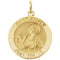 14k Yellow Gold Round St. Andrew Medal (22 MM)