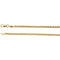 2mm 14k Yellow Gold Diamond Cut Wheat Chain, 18"