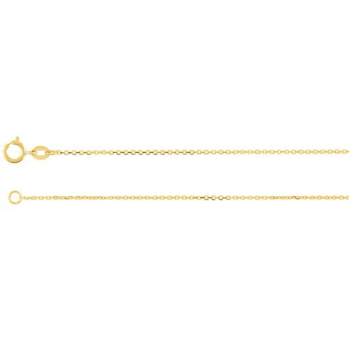 14k Yellow Gold Diamond Initial 'M' 1/5 Cttw Necklace, 16" (GH Color, I1 Clarity)