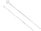 Infinity Ash Holder Necklace, Rhodium Plated Sterling Silver, 18"