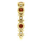 Mozambique Garnet and Diamond Vintage-Style Ring, 14k Yellow Gold, Size 7.75