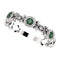 Alexandrite and Diamond Vintage-Style Ring, Rhodium-Plated 14K White Gold, Size 7.75