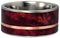 Ruby Redwood, 14k Rose Gold 10mm Comfort Fit Matte Titanium Wedding Band, Size 12.5