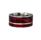 Ruby Redwood, 14k Rose Gold 10mm Comfort Fit Matte Titanium Wedding Band, Size 7