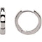 14k White Gold Hoop Earrings (14mm)