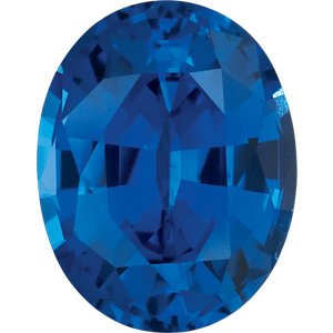 Chatham Created Blue Sapphire and Diamond Bypass Ring, Sterling Silver (.125 Ctw, G-H Color, I1 Clarity)