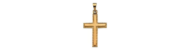 Petite Cross 14k Yellow Gold Pendant