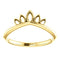 Petite Marquise-Shaped Crown Ring, 14k Yellow Gold, Size 5.5