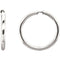 Endless Hoop Tube Earrings, Sterling Silver (19mm)